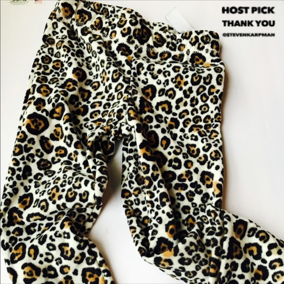 Retro Animal Leopard Print Joe Boxer Girls Pants - Picture 2 of 6